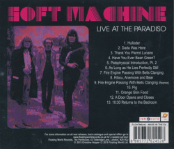 SOFT MACHINE/Live At The Paradiso (1969/Live) (ソフト・マシーン/UK)
