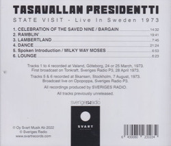 TASAVALLAN PRESIDENTTI/State Visit: Live In Sweden 1973 (1973/Live) (タサヴァラン・プレジデンティ/Finland)