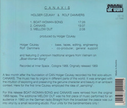 TECHNICAL SPACE COMPOSER'S CREW/Canaxis(Used CD) (1969/only) (テクニカル・スペース・コンポーザーズ・クリュー/German)