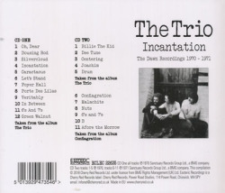 THE TRIO/Incantation: The Dawn Recordings 1970-1971(2CD) (1970+71/1+2th) (ザ・トリオ/UK,USA)