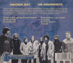 UNIVERIA ZEKT/Unnamables(Used CD) (1972/only) (ユニヴェリア・ゼクト/France)