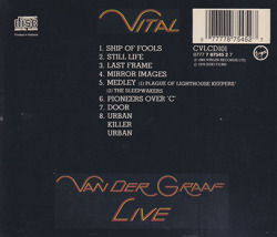 VAN DER GRAAF/Vital(Used CD) (1978/Live) (ヴァン・ダー・グラーフ/UK)