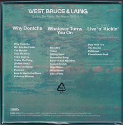 WEST BRUCE & LAING/Out In The Fields: The Albums 1972-1974(3CD Box) (1972-74/Comp.) (ウエスト・ブルース＆レイング/USA,UK)